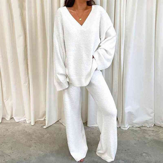 Natalie Lounge Set Sleeve Top and Long Pants Set