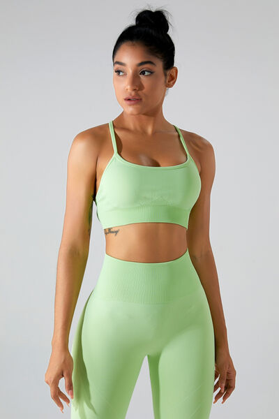 Crisscross Spaghetti Strap Active Cami